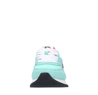 Sneakers in camoscio pelle e tessuto 