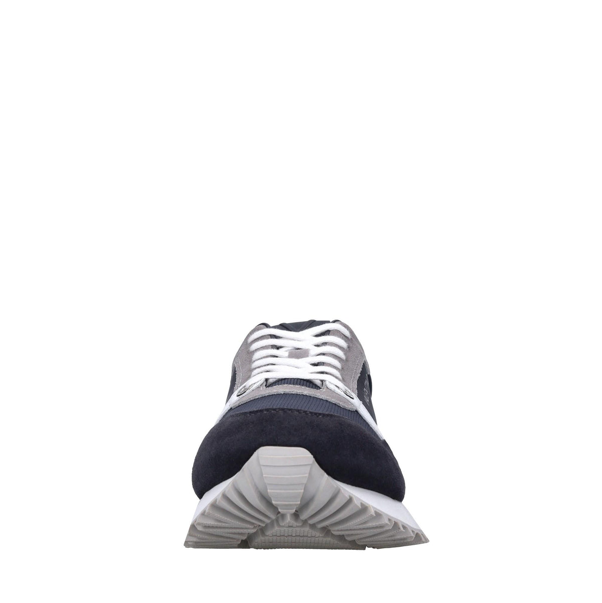Sneakers in pelle e tessuto 