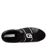Sneakers in ecopelle e tessuto 