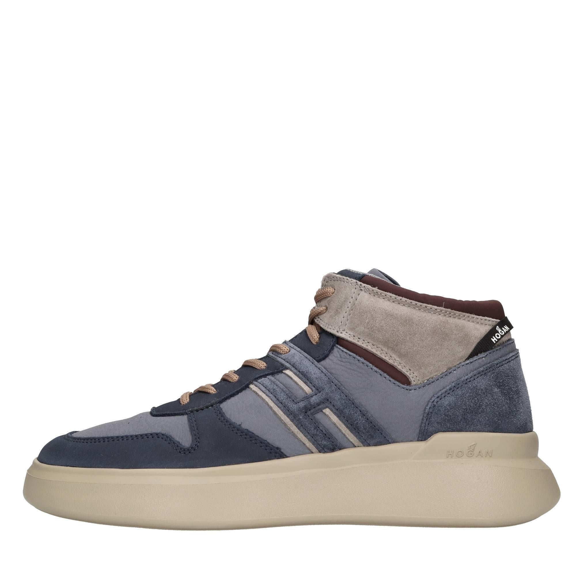 Sneakers in pelle e camoscio 