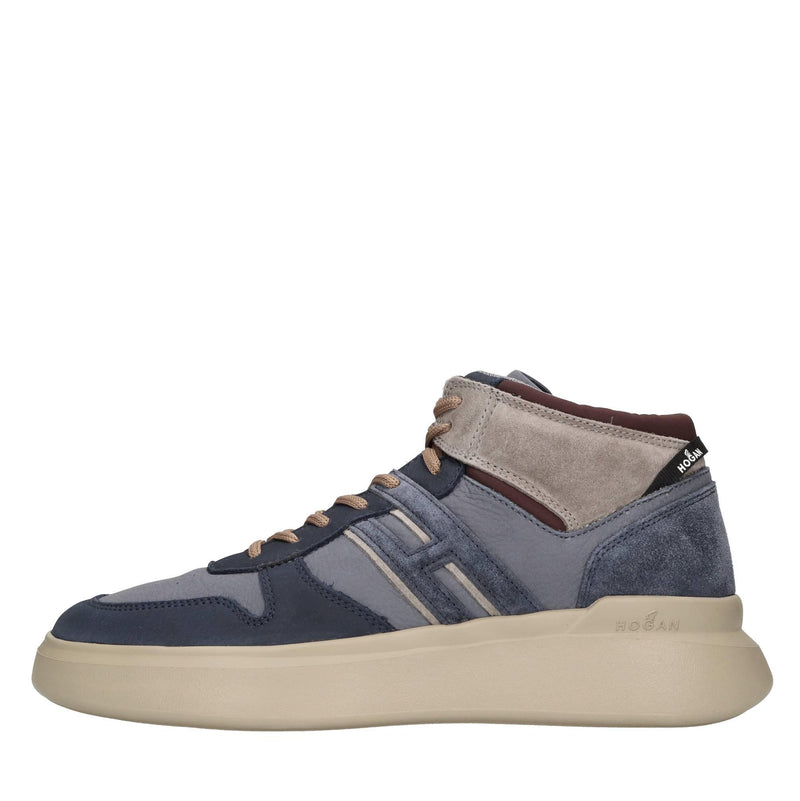 Sneakers in pelle e camoscio 