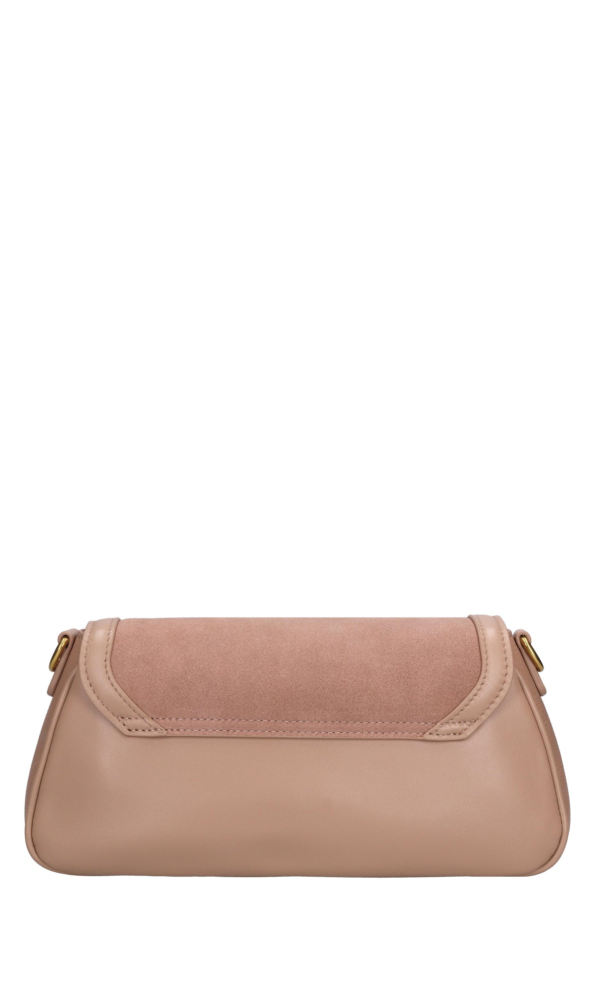 Borsa irregular med. in pelle e camoscio 