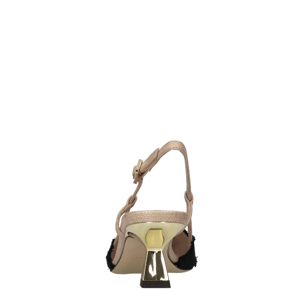 Décolleté slingback Girasol in pelle e tessuto 