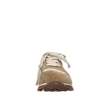 Sneakers in camoscio e tessuto 