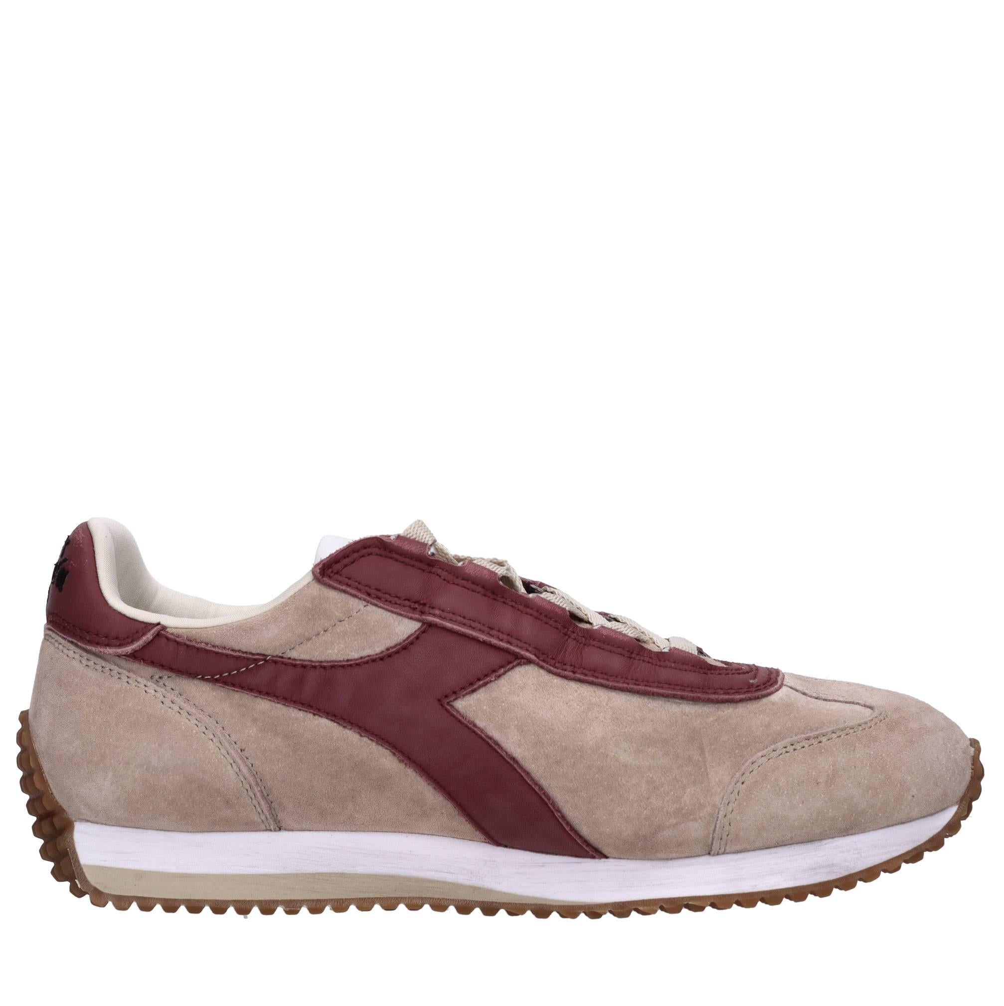 Sneakers modello HERITAGE in tessuto e pelle scamosciata 
