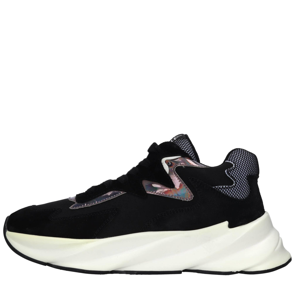 Sneakers in pelle tessuto ed ecopelle 