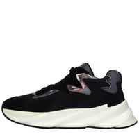 Sneakers in pelle tessuto ed ecopelle 