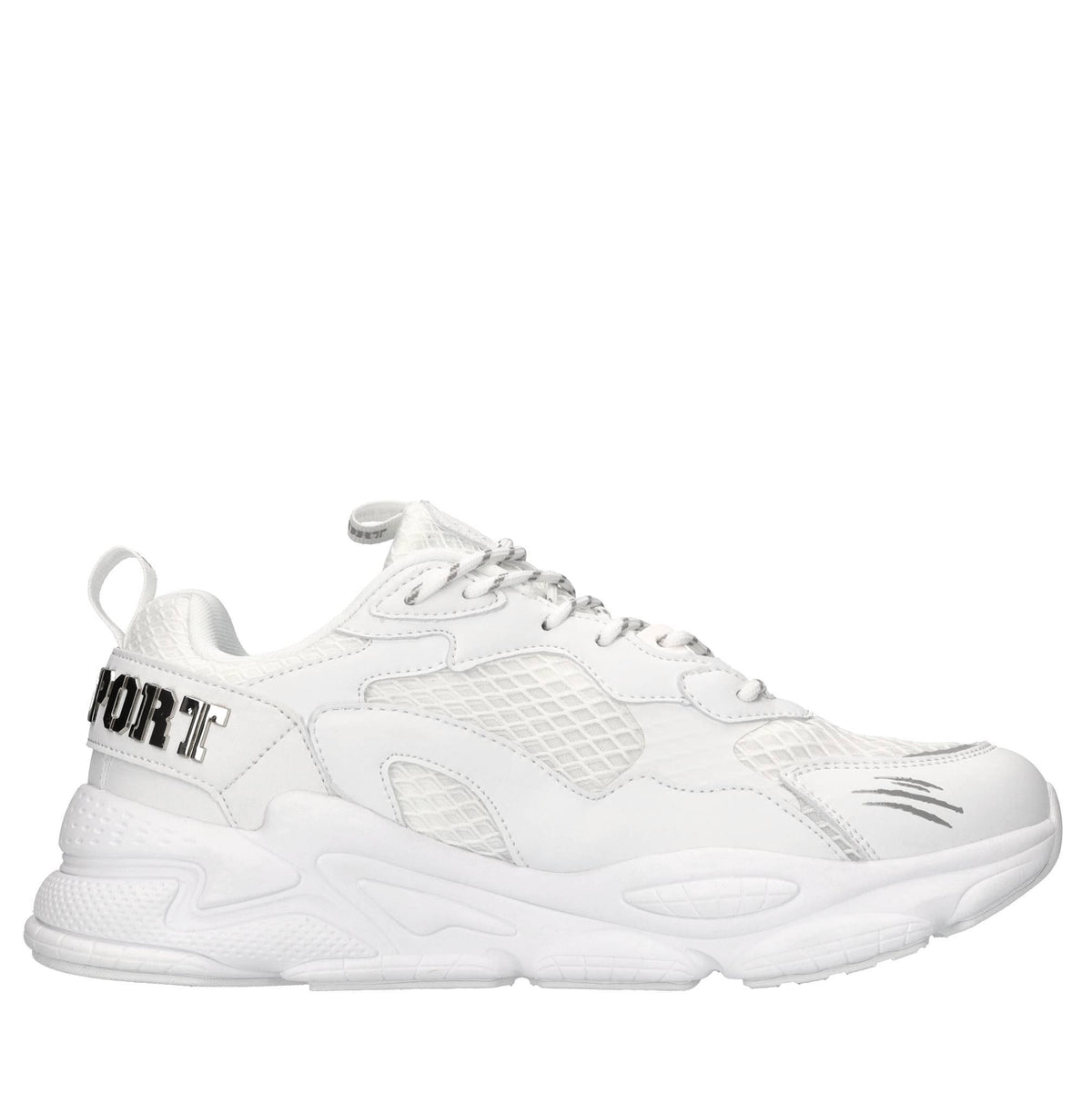Sneakers in ecopelle e tessuto 