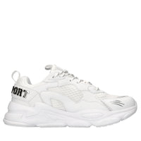 Sneakers in ecopelle e tessuto 