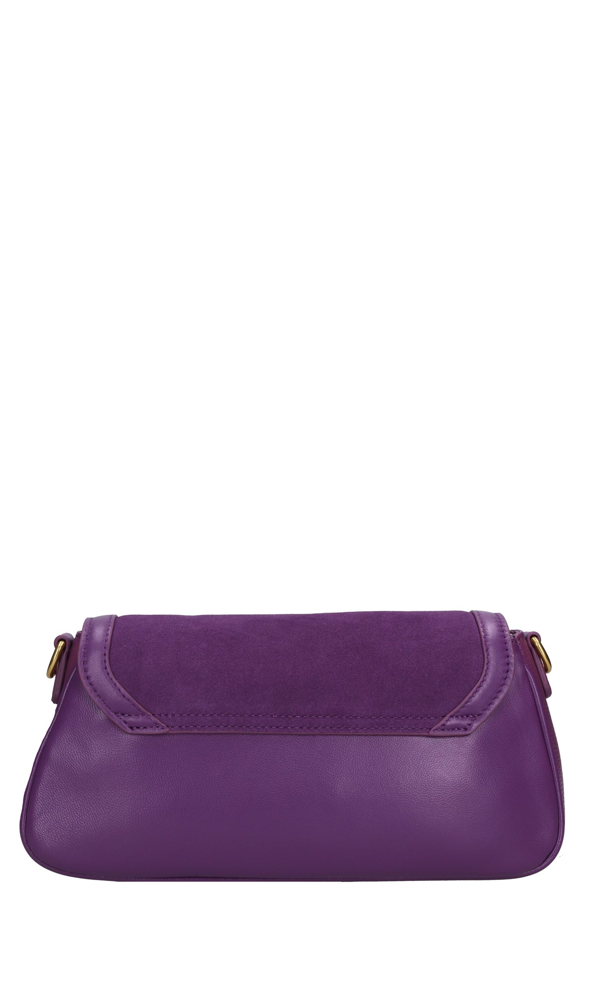 Borsa irregular med. in pelle e camoscio 