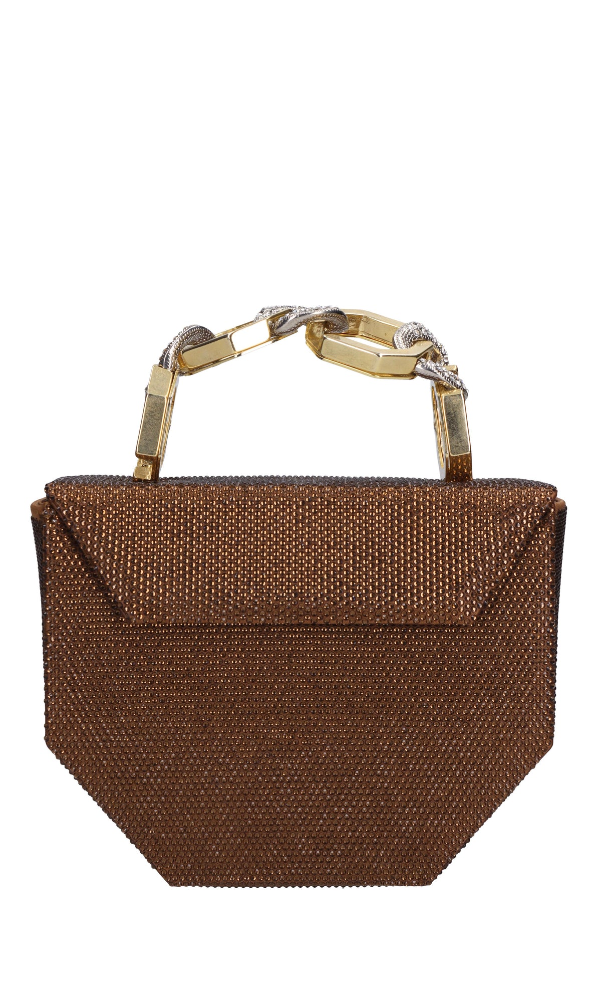 Borsa Octo satin in tessuto e strass 