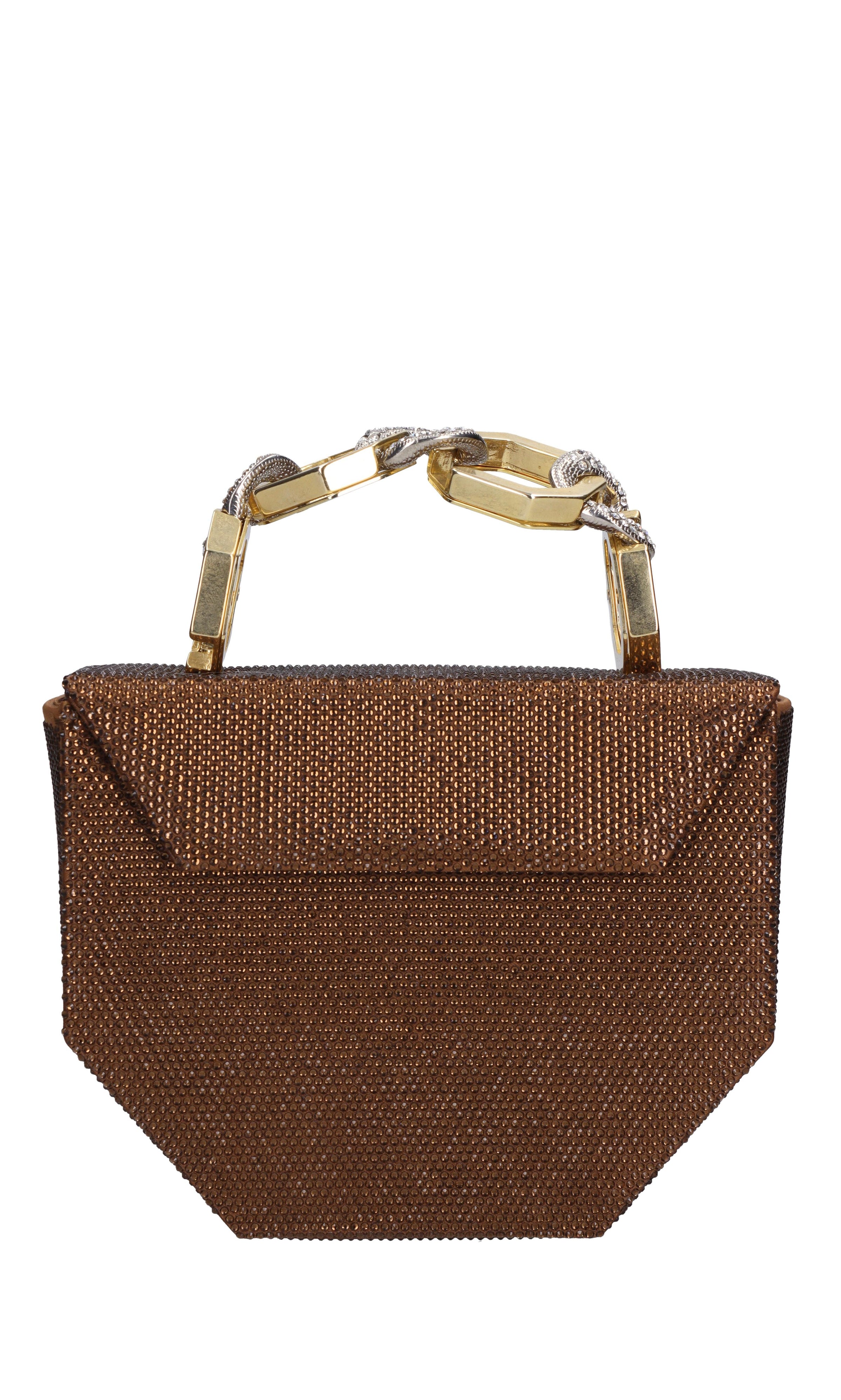 Borsa Octo satin in tessuto e strass 