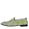 FABI Leather and fabric loafers