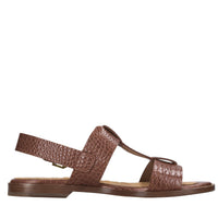 Sandali flat in pelle 