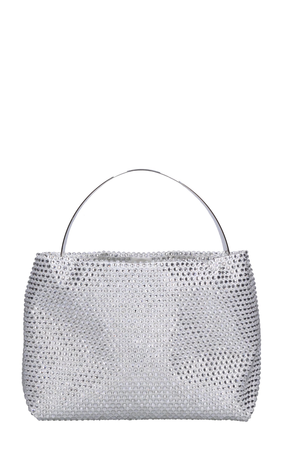 Borsa lyr satin in tessuto e strass 