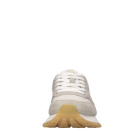Sneakers in pelle ecopelle e tessuto 