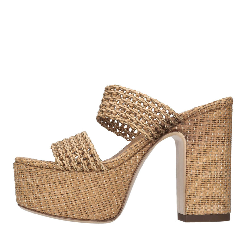 Mules Goldeneye in pelle 