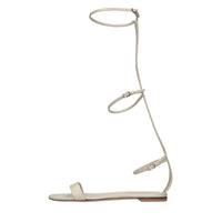 Sandali flat in pelle 