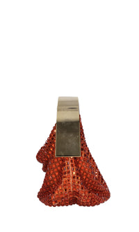 Borsa modello CLO in tessuto e strass 