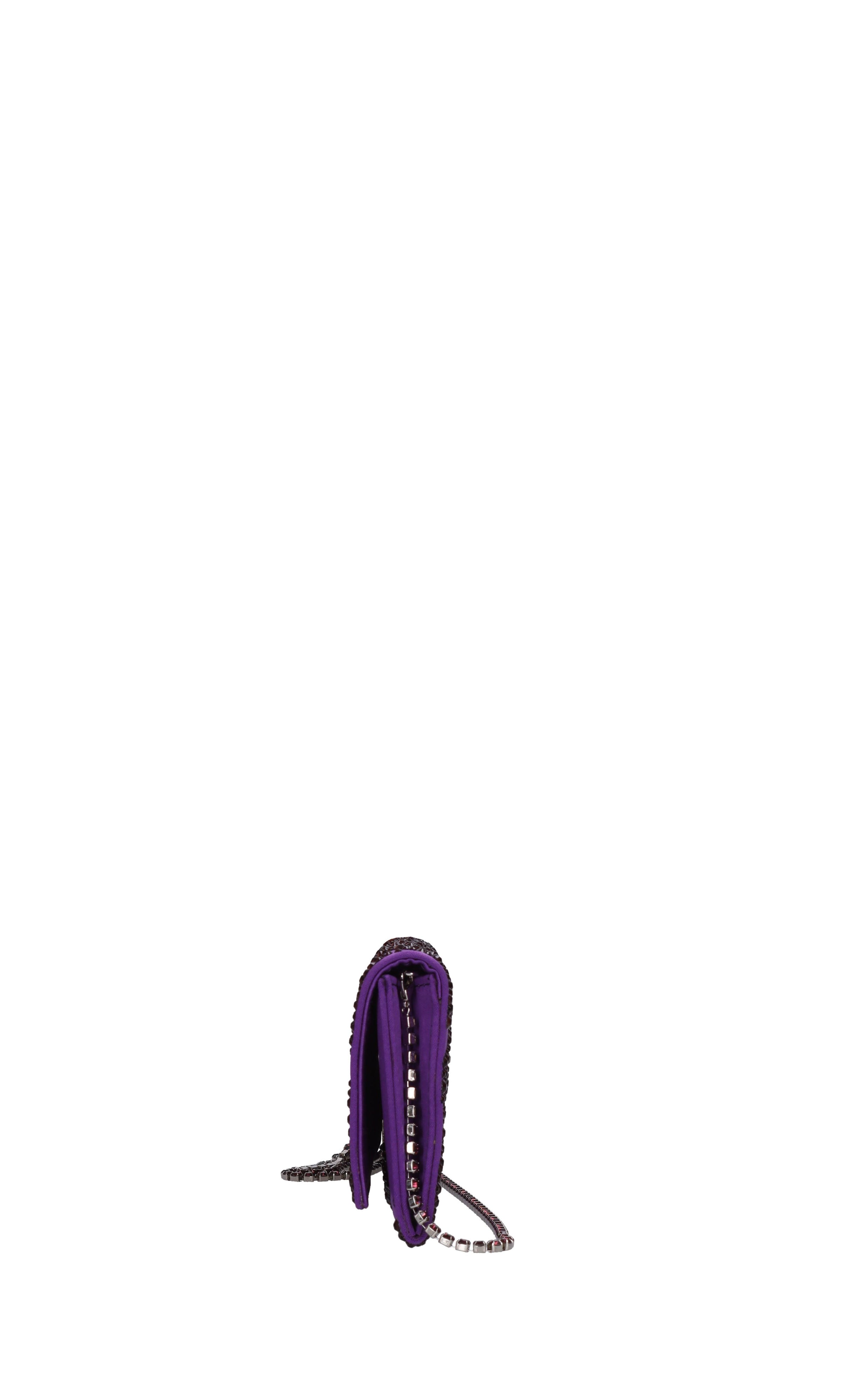 Borsa modello ENVELOPE in raso e strass 