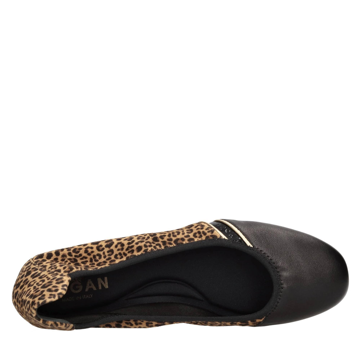 Ballerine in camoscio e pelle 