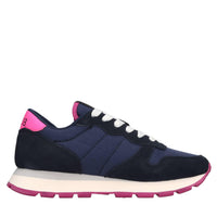 Sneakers in camoscio e tessuto 