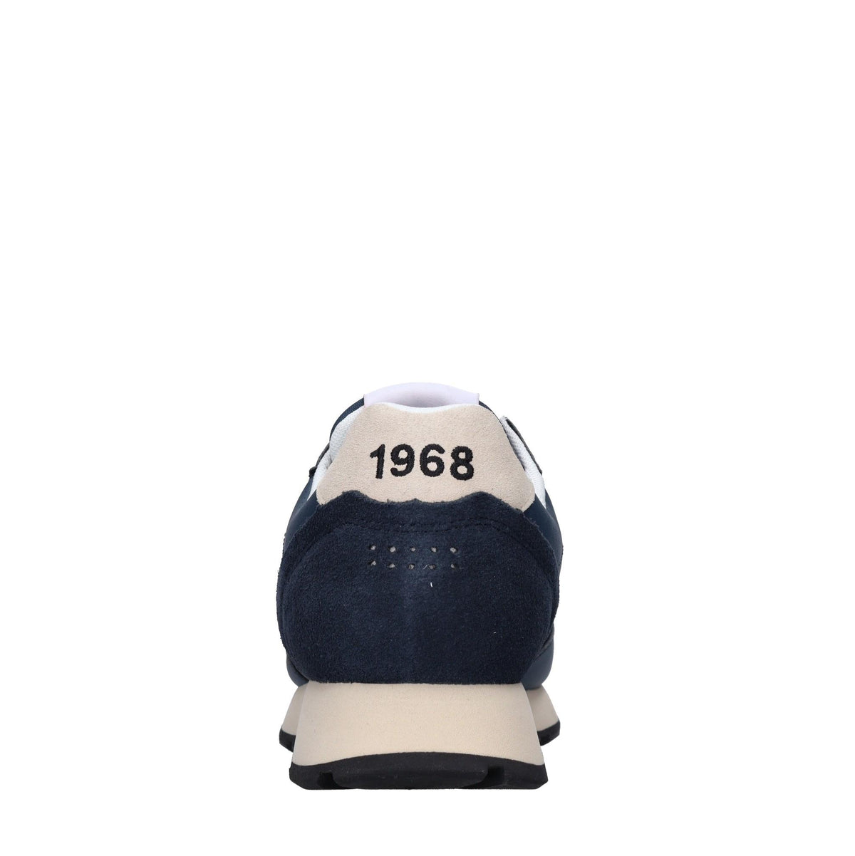 Sneakers in pelle e tessuto 