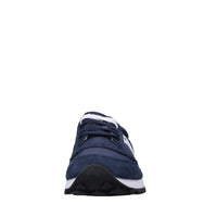 Sneakers in camoscio e tessuto 