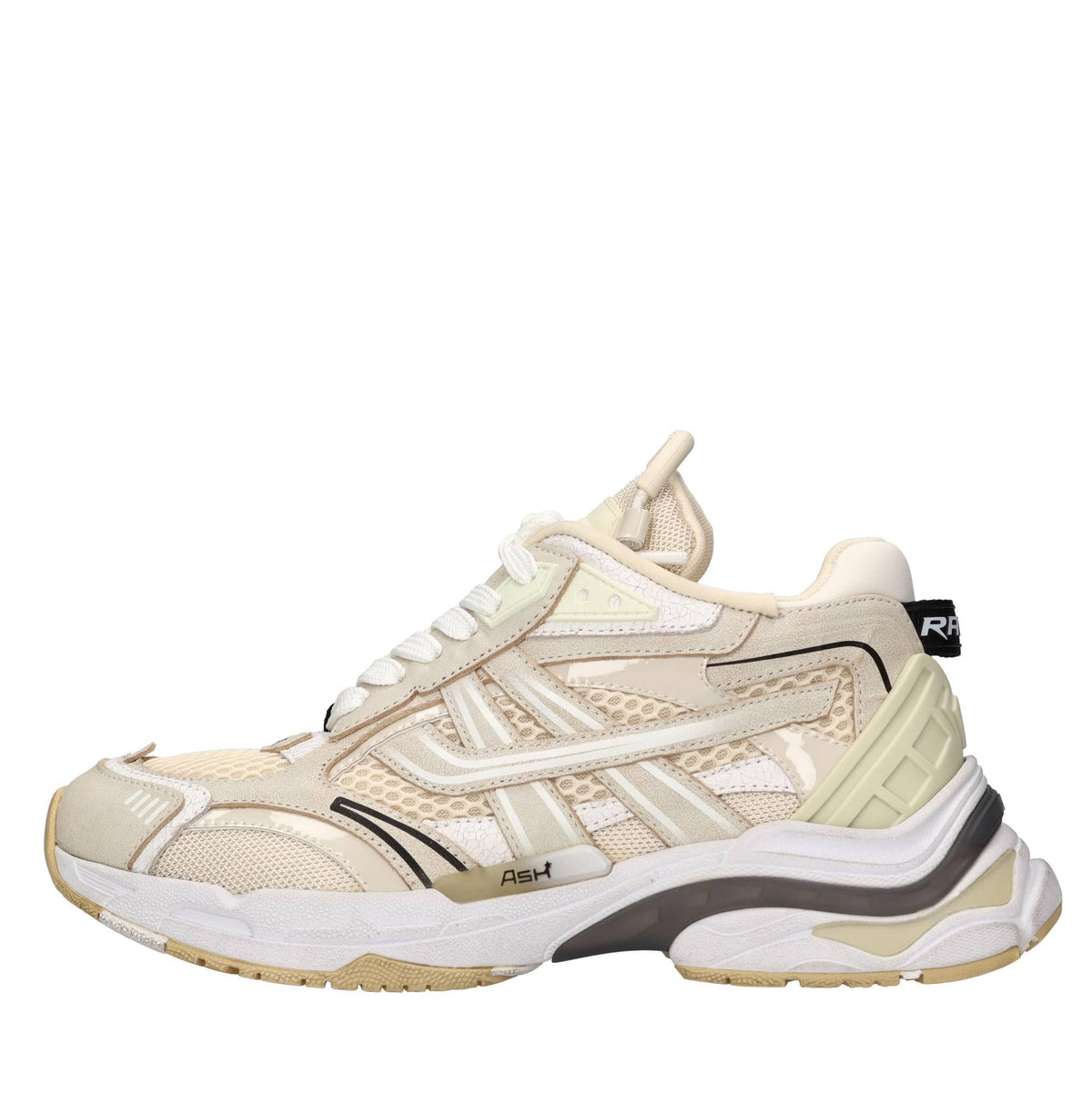 Sneakers modello Race in pelle e tessuto 