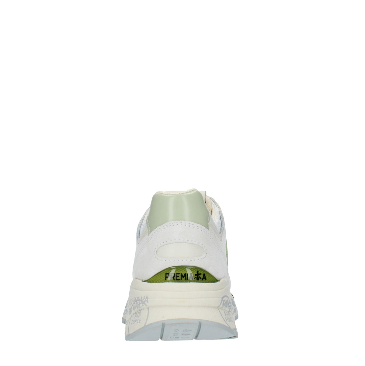 Sneakers in pelle, camoscio e tessuto 