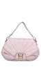 LA CARRIE Oyster Faux Leather Bag