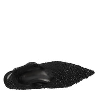 Ballerine slingback in tulle e strass 