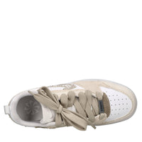 Sneakers in ecopelle e tessuto 