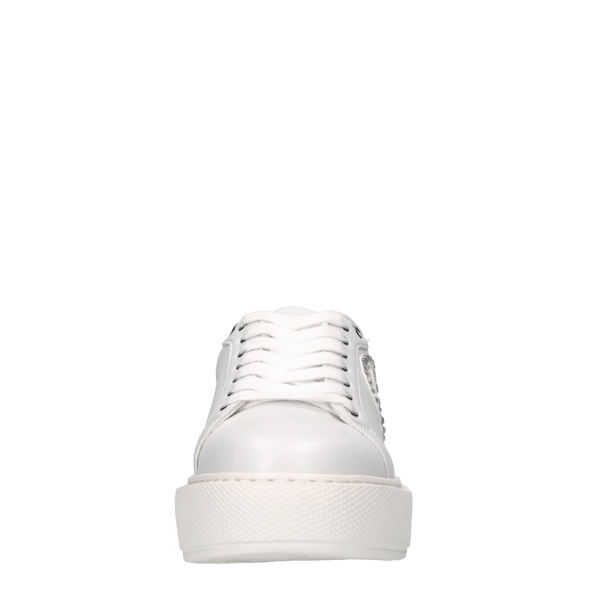 Sneakers in ecopelle e strass 
