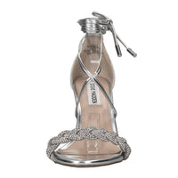 Sandali in pelle e strass 