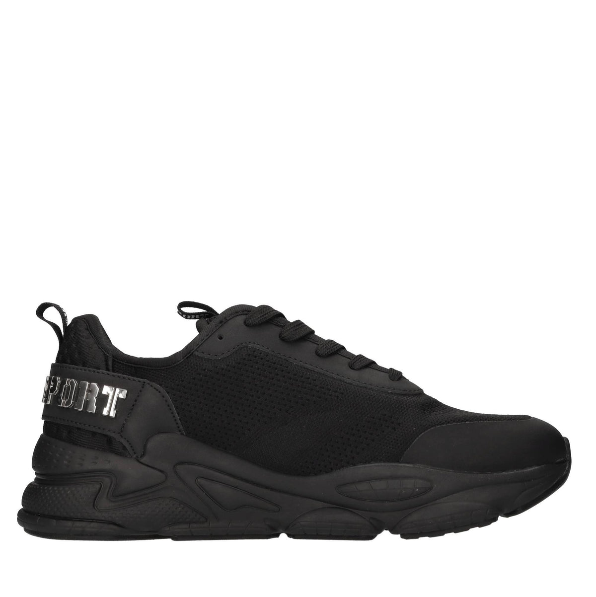 Sneakers in ecopelle e tessuto 