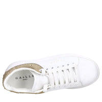 Sneakers in pelle e strass 