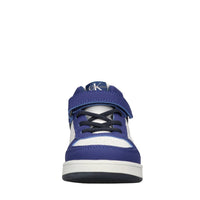 Sneakers in ecopelle e tessuto 