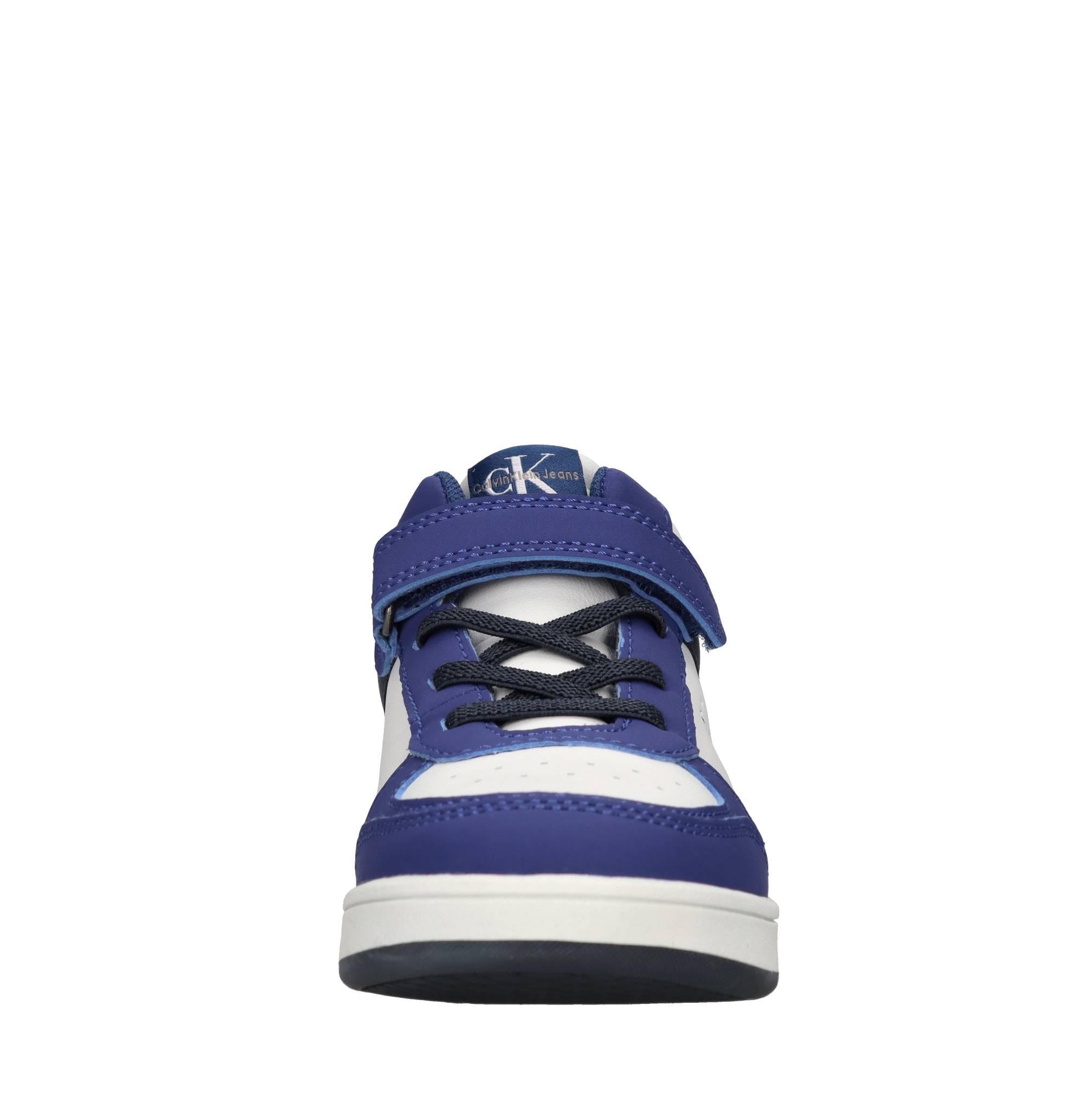 Sneakers in ecopelle e tessuto 