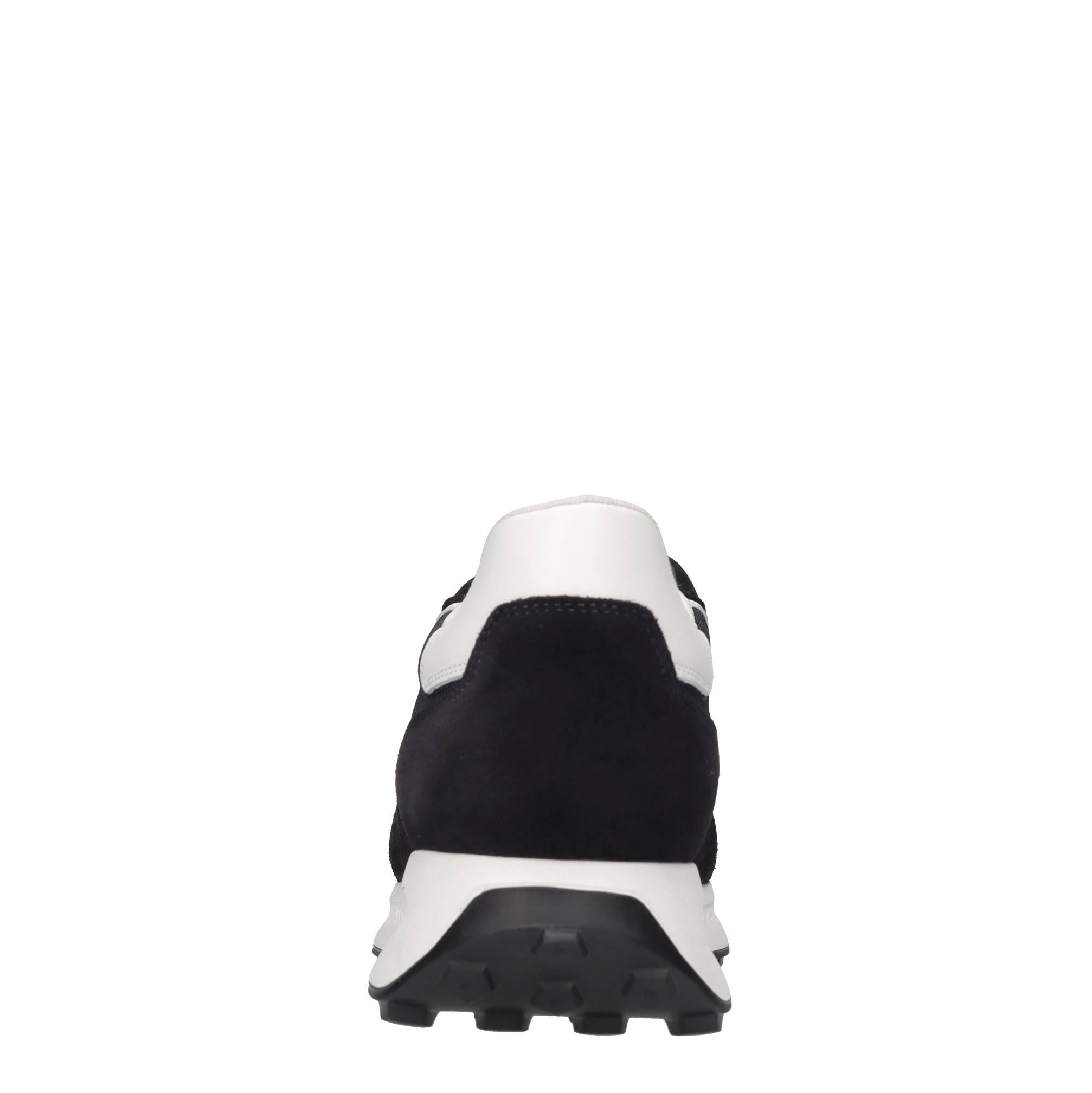 Sneakers in camoscio,pelle e tessuto 