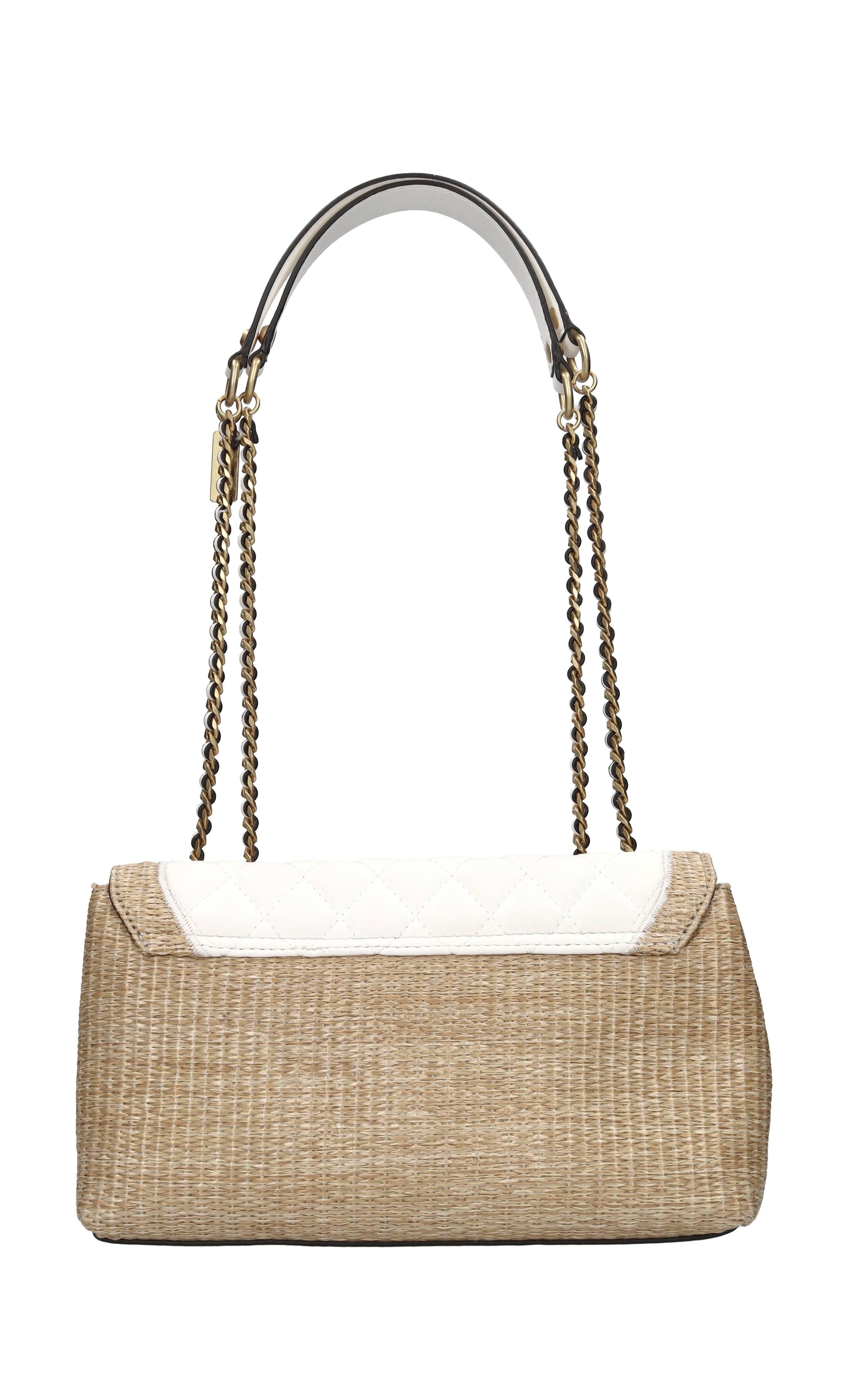 Borsa in ecopelle e rafia 