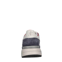 Sneakers in pelle ecopelle e tessuto 