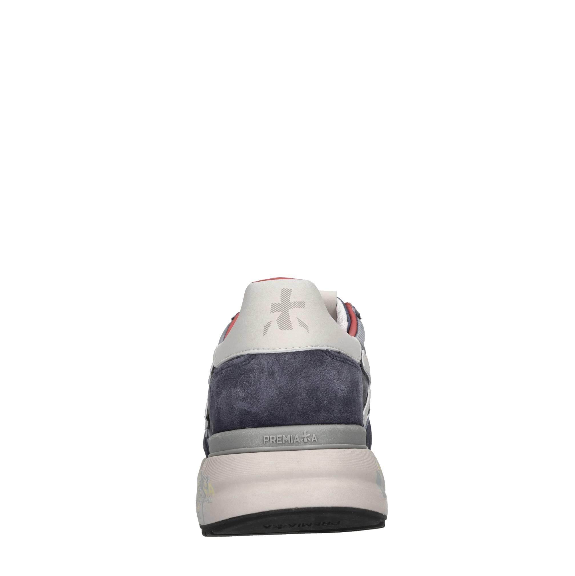 Sneakers in pelle ecopelle e tessuto 