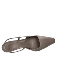 Décolleté slingback in pelle 