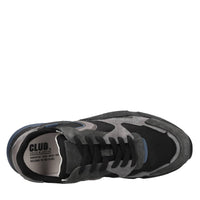 Sneakers in camoscio,pelle e tessuto 