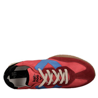 Sneakers in camoscio tessuto e gomma 