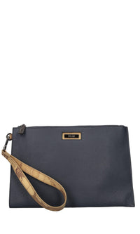 Clutch in pelle ed ecopelle 