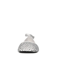 Ballerine Dollie in pelle tessuto e strass 