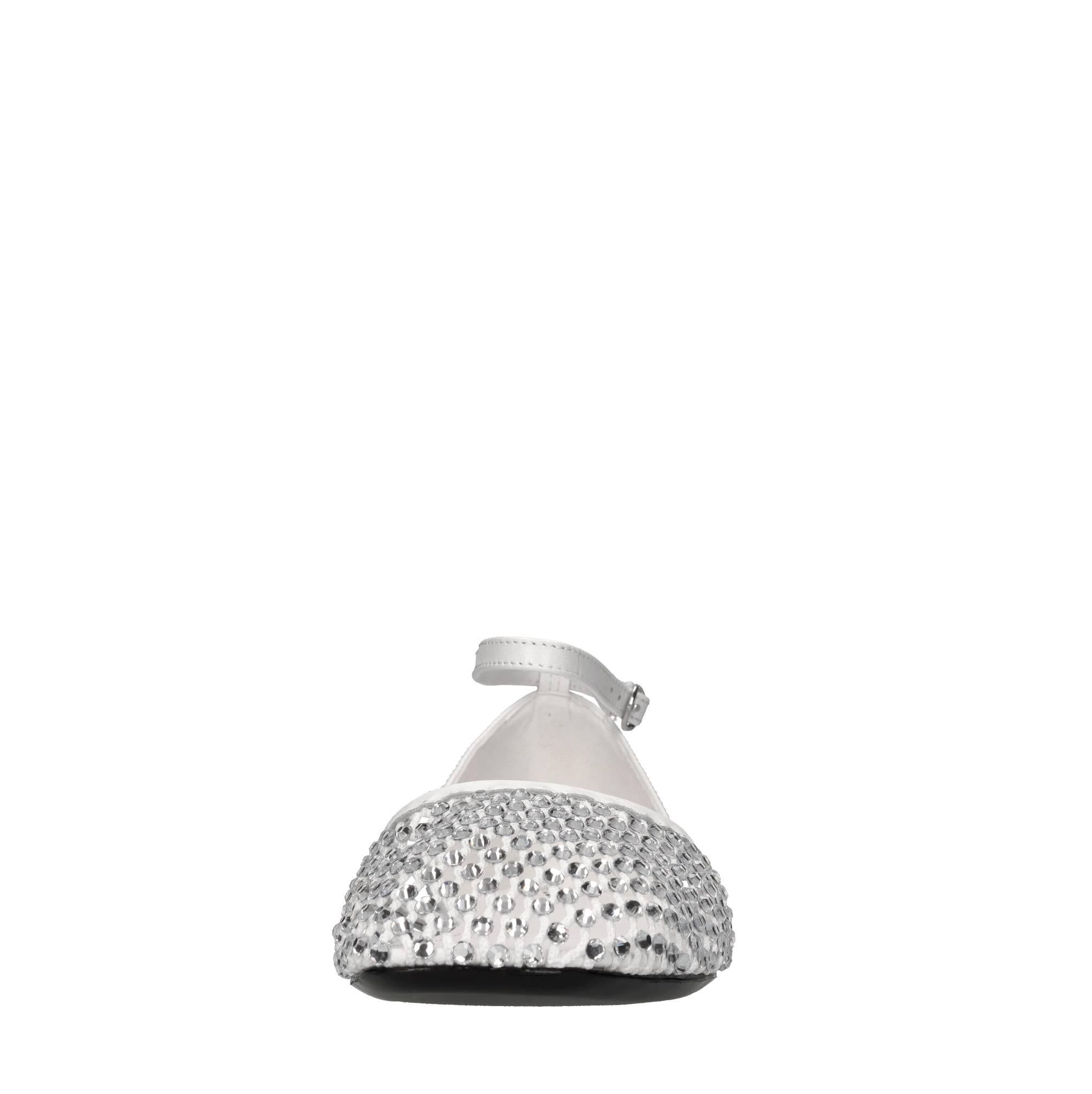 Ballerine Dollie in pelle tessuto e strass 