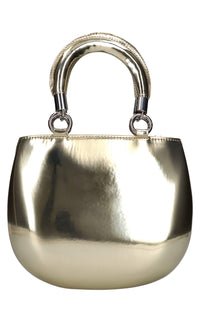 Borsa in pelle specchiata 